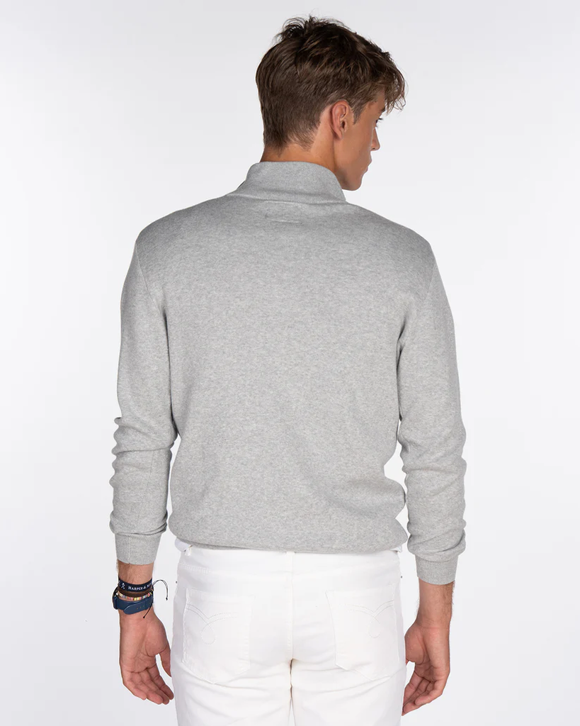 Jersey Zipper Medium Grey - Harper &amp; Neyer