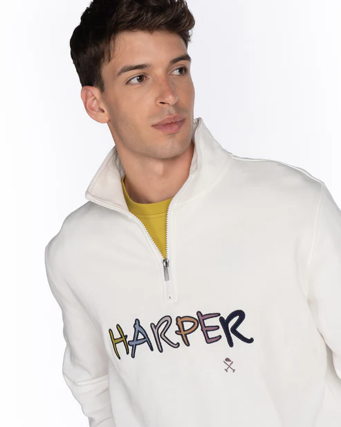 Sudadera Groovey Garden Off White - Harper &amp; Neyer