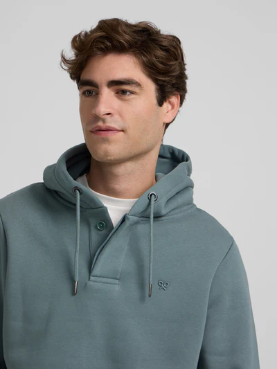 Sudadera Hoodie Raqueta Trasera Petróleo - Silbon