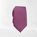 Corbata Morada Flores Rosas