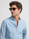 Camisa Vestir Celeste Clara Puño Simple - Silbon