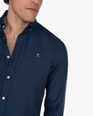 Camisa Oxford Color Navy Blue - Harper &amp; Neyer