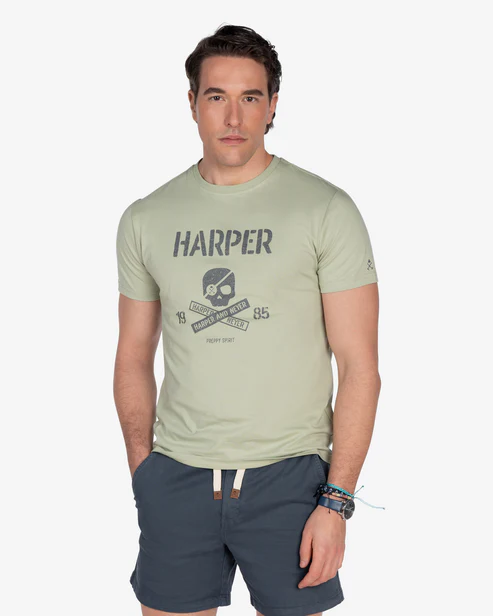 Camiseta Skull Military Light - Harper &amp; Neyer