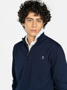 Jersey Icon Zipper Marino Navy Blue - Harper &amp; Neyer