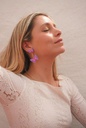 Pendientes Mariposa Rosa y Naranja - Arcilla Polimérica Miranda