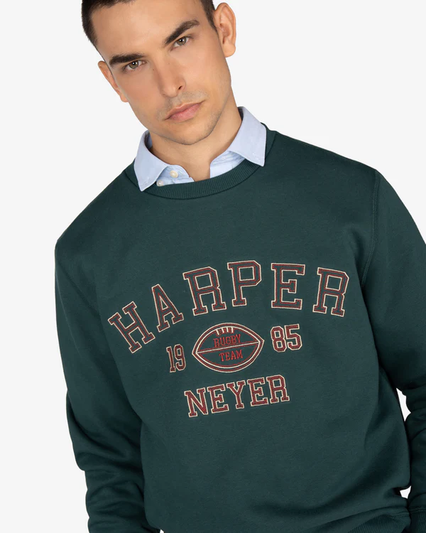 Sudadera Rugby Green Bottle - Harper &amp; Neyer