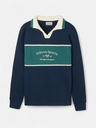 Sudadera Cuello Polo Sports Marino - Silbon
