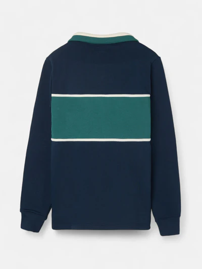 Sudadera Cuello Polo Sports Marino - Silbon