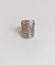 Anillo Spiral Square (Plateado)