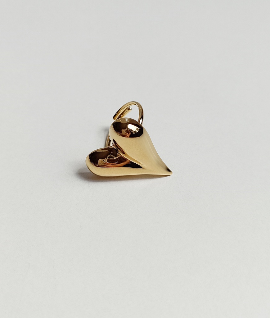 Anillo Corazón Bold (Dorado)