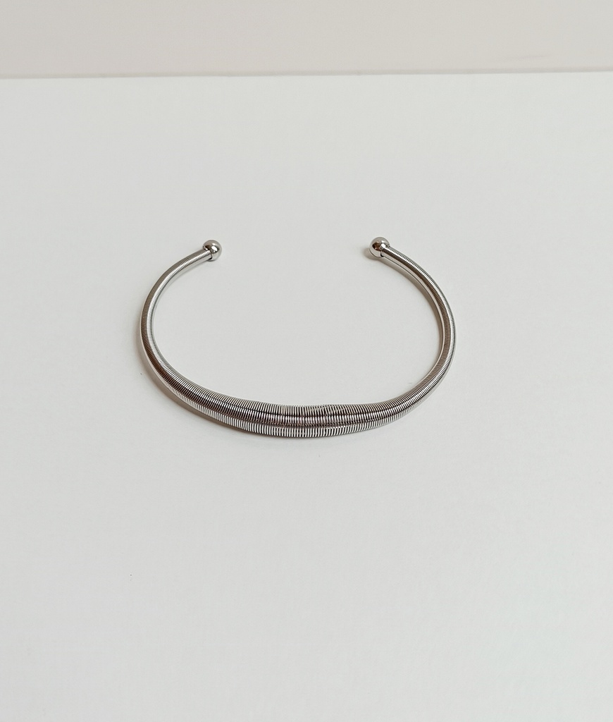 Brazalete Coiled (Plateado)