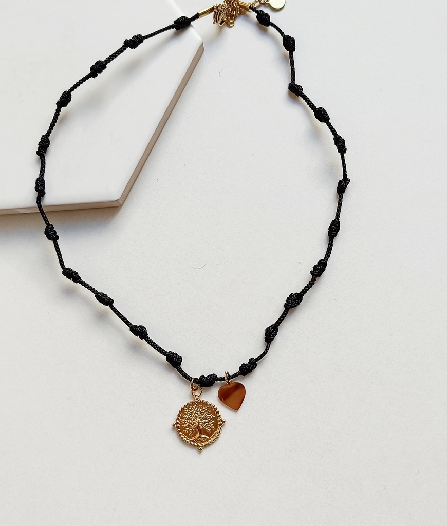 Collar Colgante Cuerda Árbol De La Vida