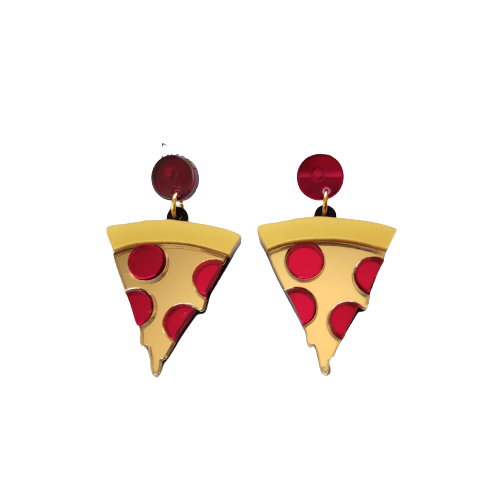 Pendientes Metacrilato Pizza