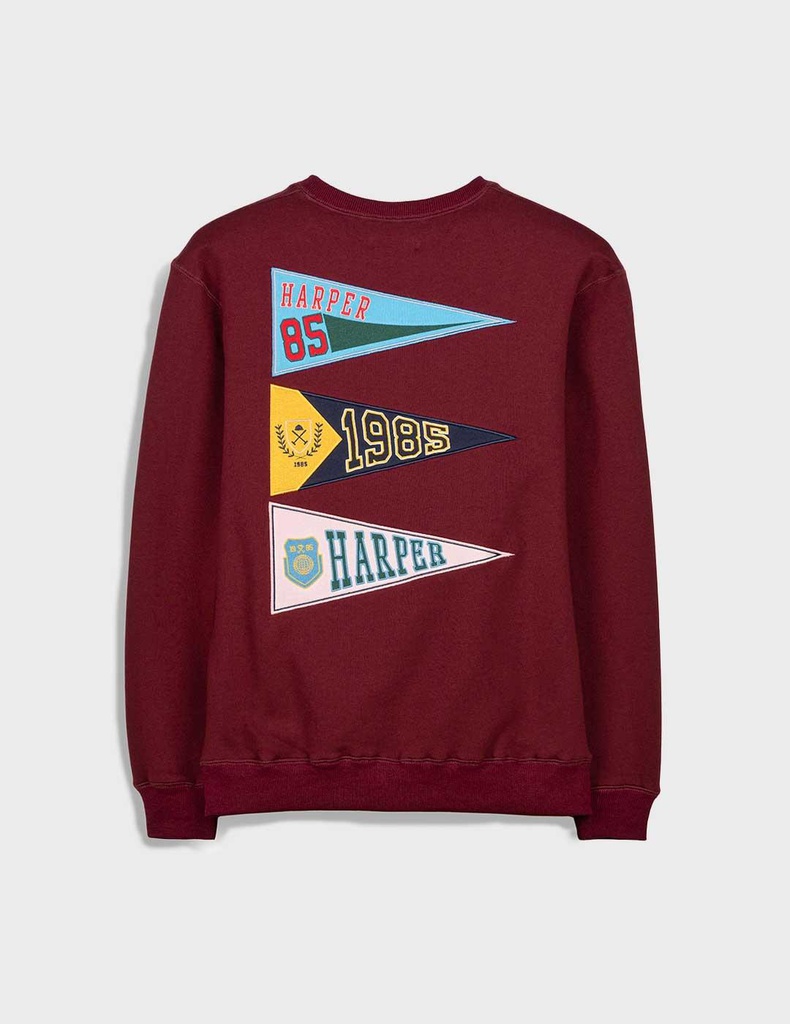 Sudadera Stanford Granate burgundy - Harper &amp; Neyer