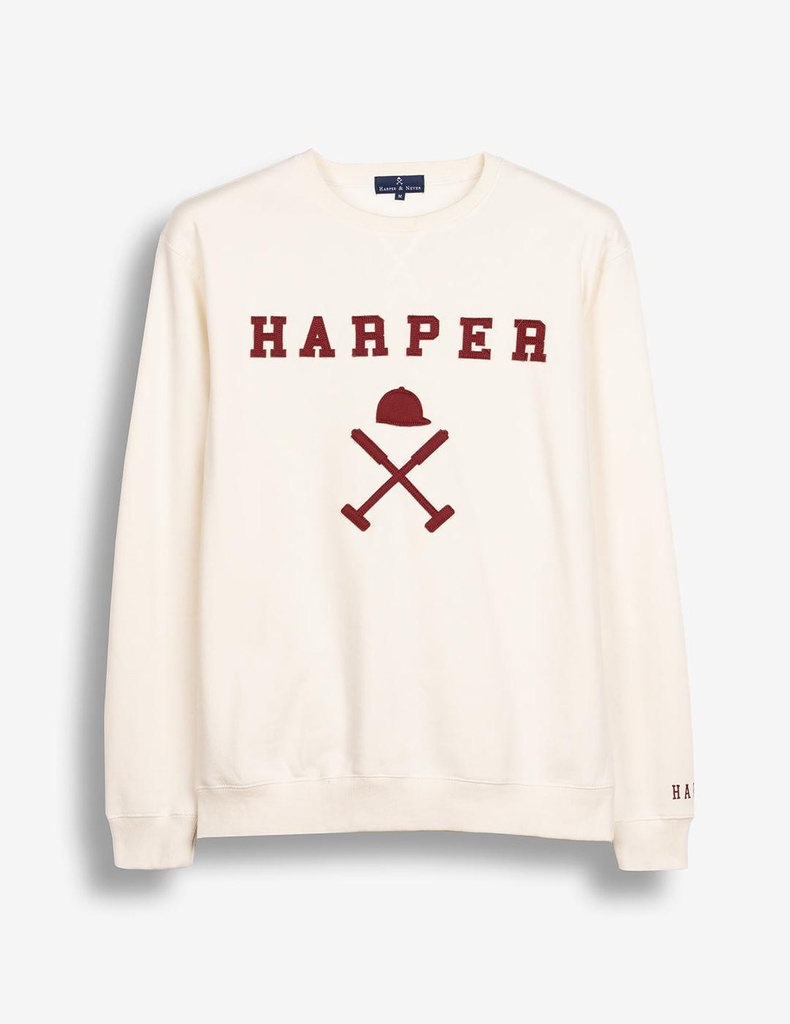 Sudadera New England Raw Crudo Crema - Harper &amp; Neyer