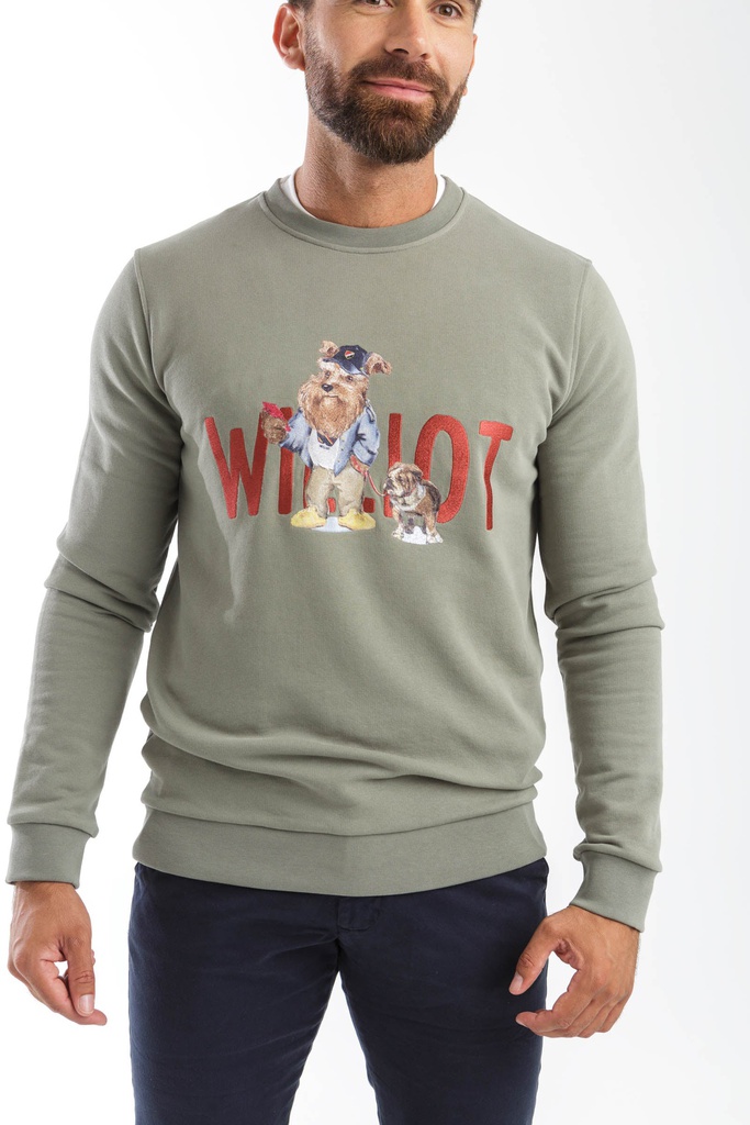 Sudadera Mr.Williot Bulldog Verde Khaki - Williot