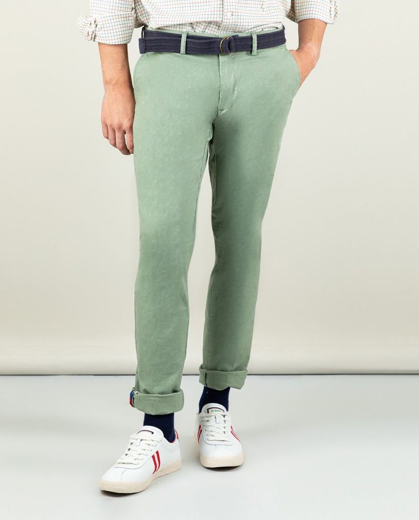 Pantalón Chino Básico Verde Claro - El Ganso