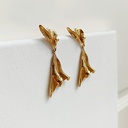 Pendientes Crumpled Dorado