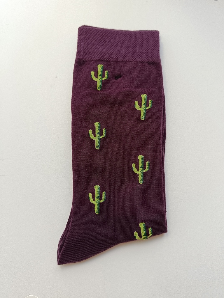 Calcetines Cactus Morado