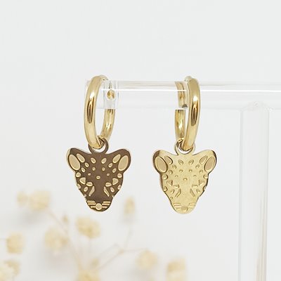 Arito Charm Extraíble Leopardo Dorado