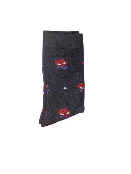 Calcetines Spiderman Gris