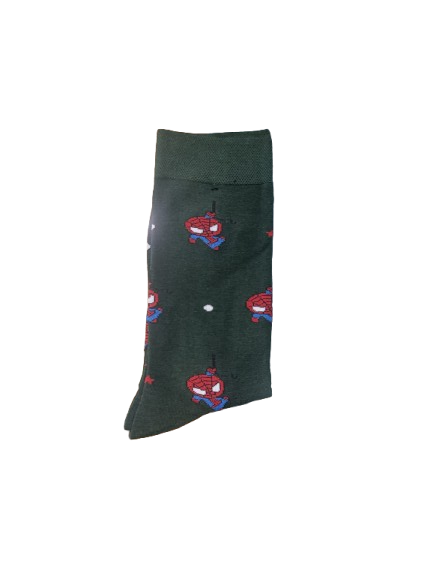 Calcetines Spiderman Negro