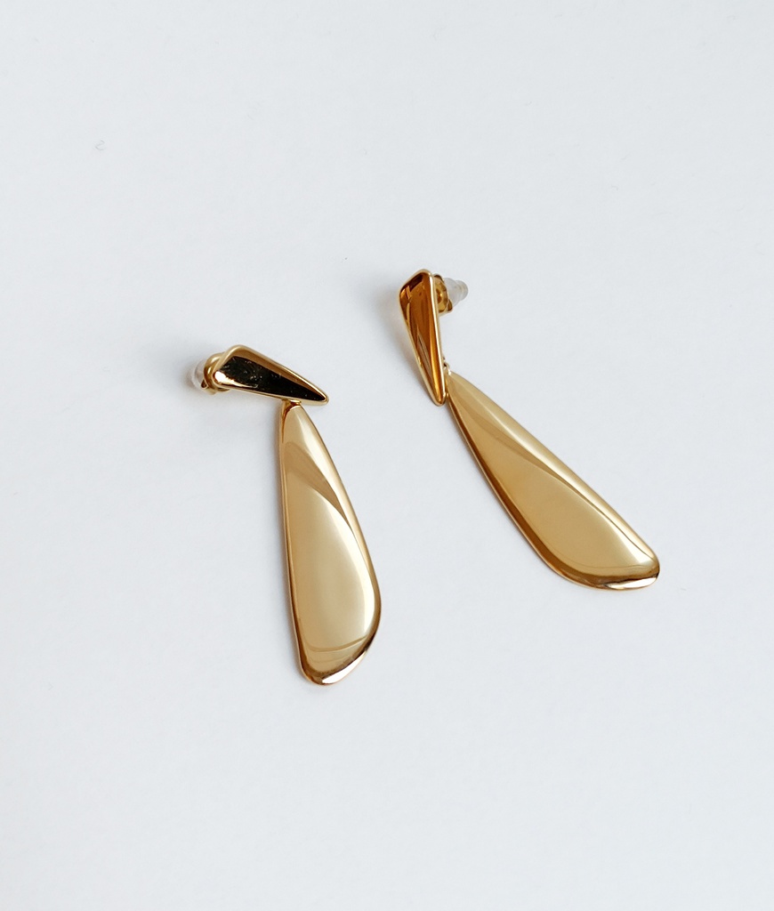 Pendientes Largos Double Shape Dorado