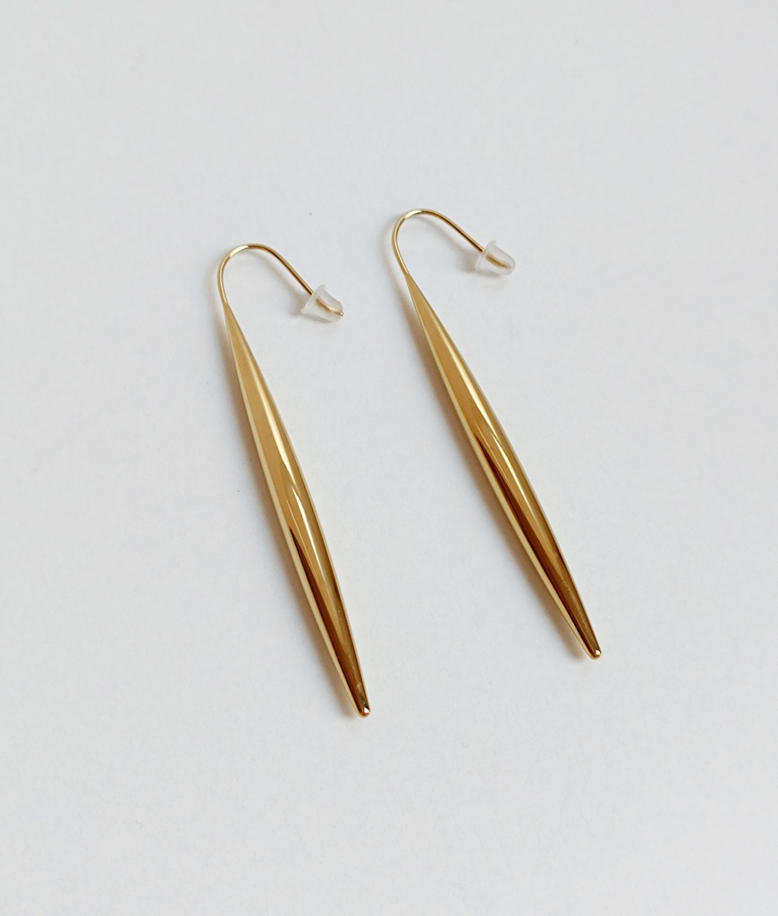 Pendientes Minimal Lágrima Dorado