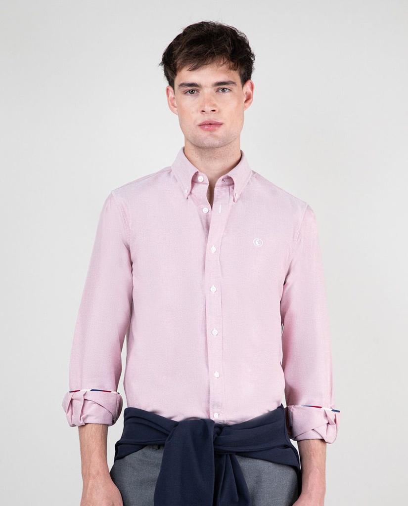 Camisa Oxford Liso Rojo - El Ganso