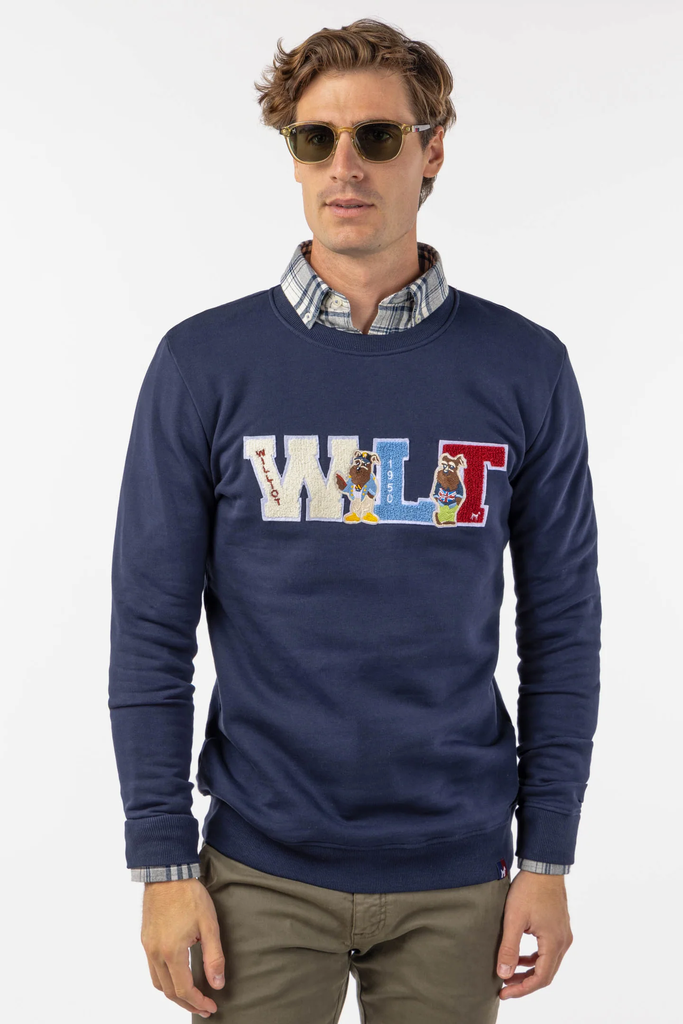 Sudadera WLT Tipo Parche Marino - Williot