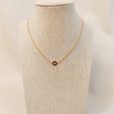 Collar Mini Estrella Circular Circonitas Negras