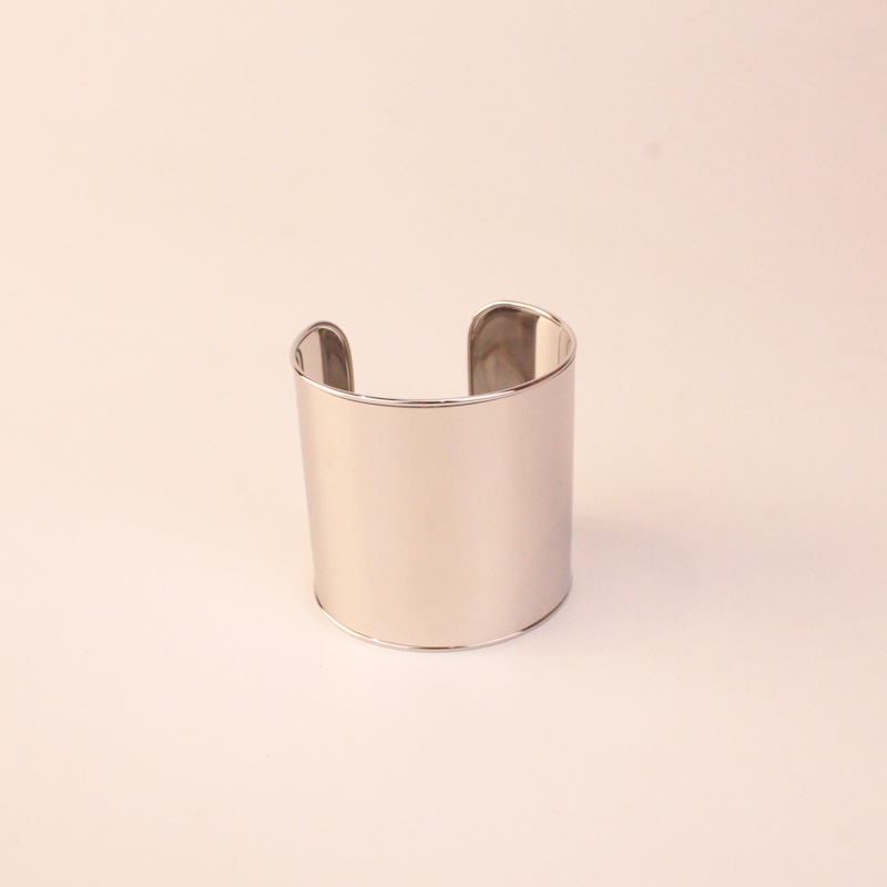 Brazalete Ancho Mirror (Plateado)