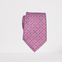 Corbata Rosa Circulos Azules