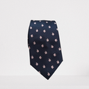 Corbata Azul Marino Peces Rosas