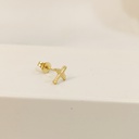 Pendiente Avión Dorado