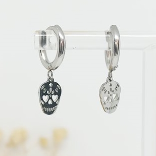 Arito Charm Calavera Plateado