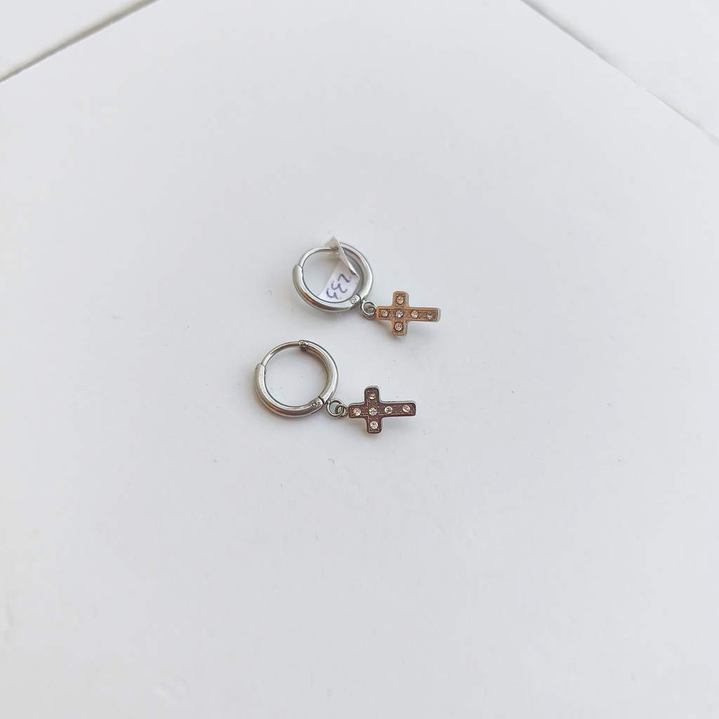 Arito Charm Crucecita Circonitas Plateado