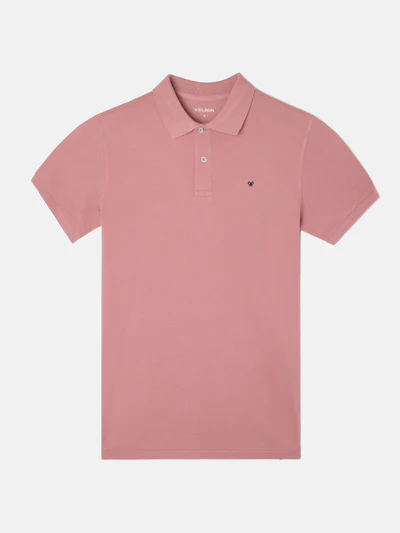 Polo Clásico Liso Coral Medio - Silbon