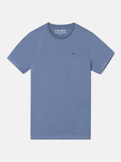 Camiseta Silbon Minilogo Azul -  Silbon