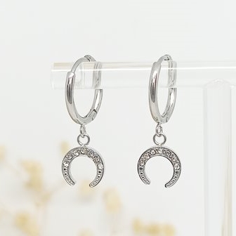 Arito Charm Moon Brillo Plateado