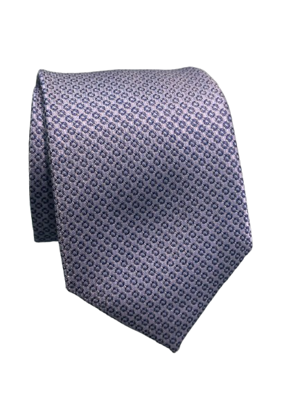 Corbata azul claro  con motivos geométricos