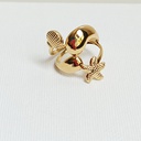 Anillo Estrella Y Concha De Mar Dorado