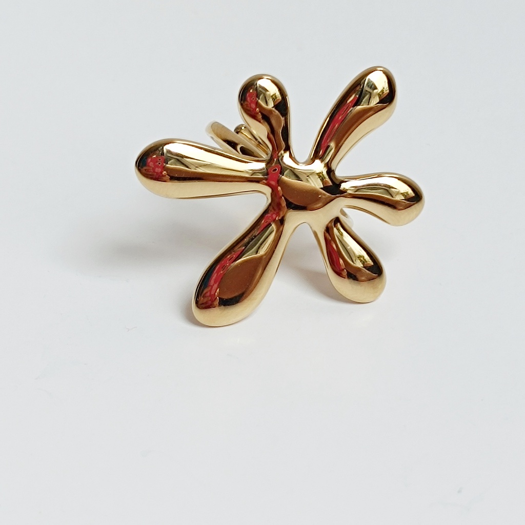 Anillo Flower Dorado