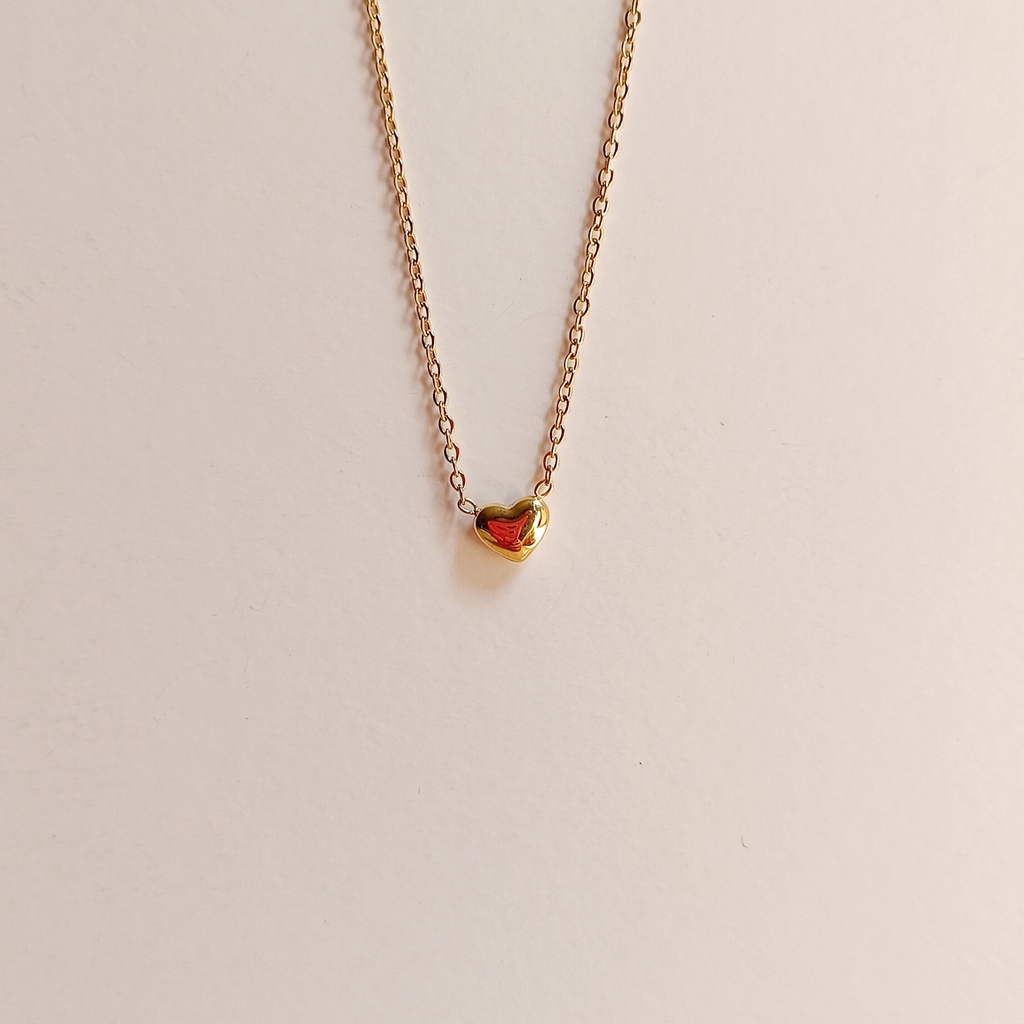 Collar Corazón Pequeño Dorado