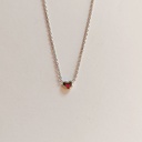 Collar Corazón Pequeño Plateado