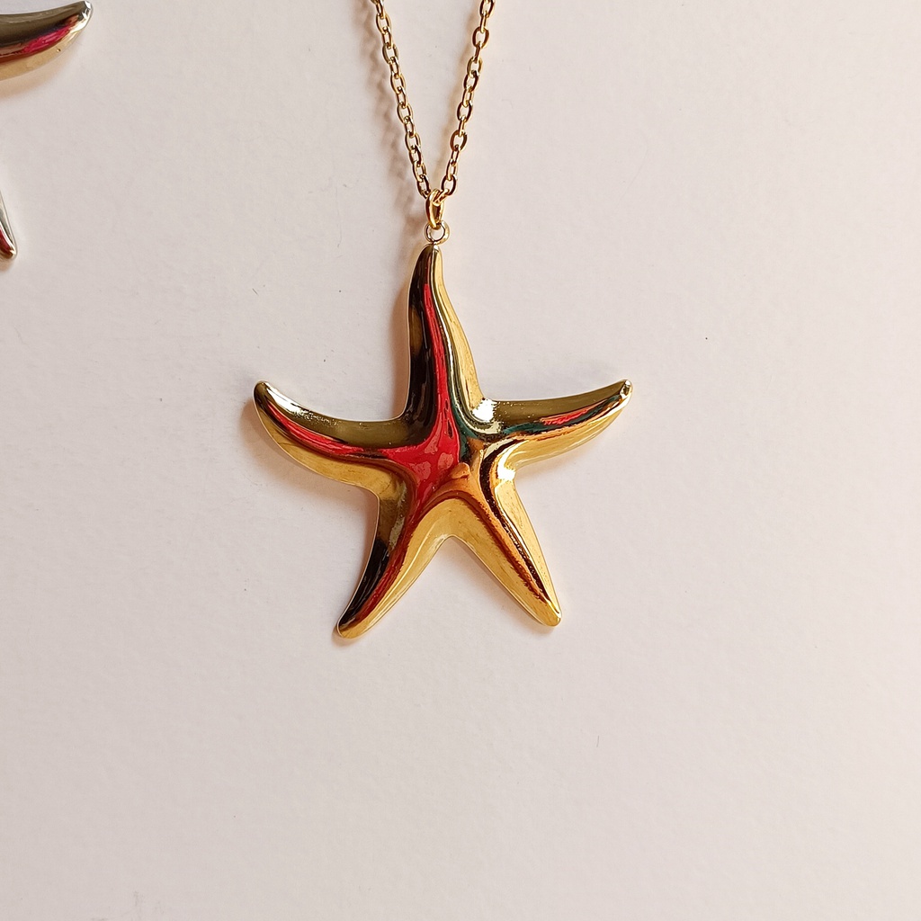 Collar Estrella Mar Maxi Dorado