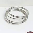 Conjunto De Siete Pulseras Plateado