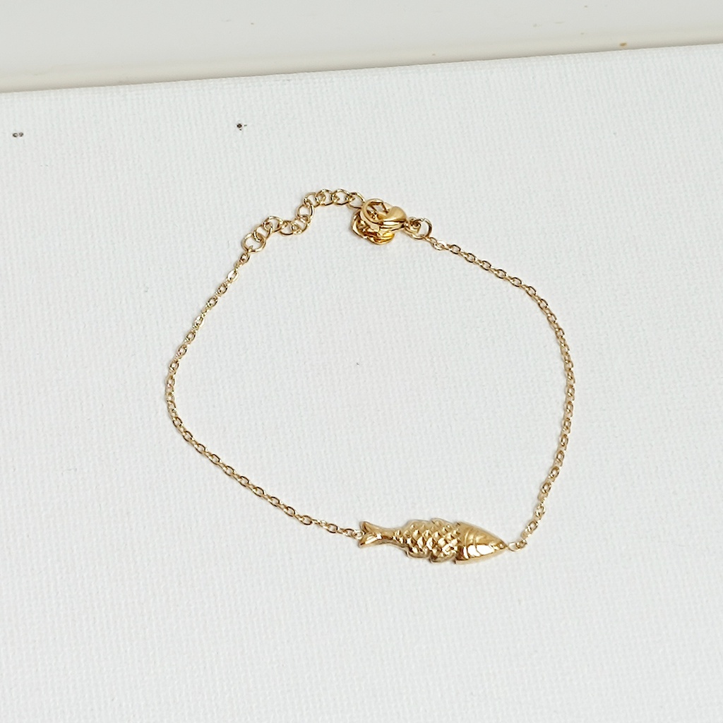 Pulsera Dorada Pez