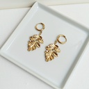 Pendientes Arito Hoja Dorada