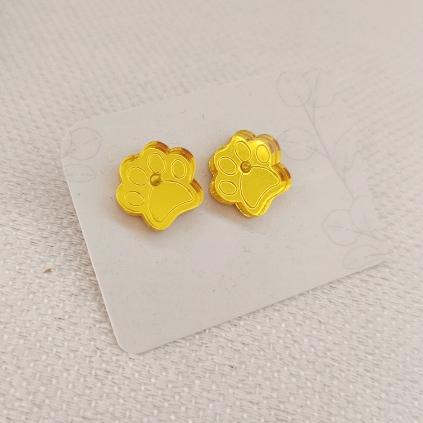 Pendientes Mini Huella de Perro